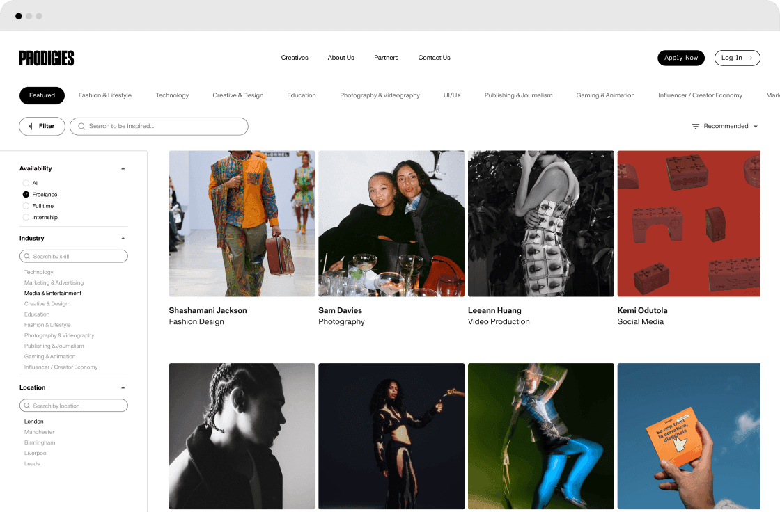 Prodigies platform preview